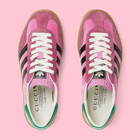 gazelle x gucci rosas|pink velvet Gucci X gazelle.